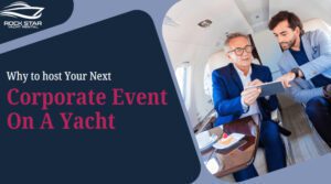 host corporate event on yacht